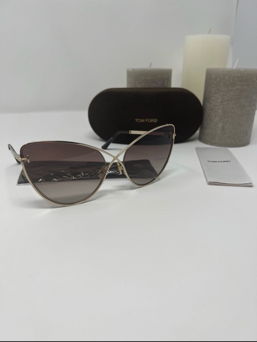 NEW Tom Ford Leila TF786 Gold Cat Eye Sunglasses